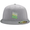 Flexfit 6210 Structured Flat Bill Fitted Hat Thumbnail