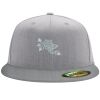 Flexfit 6210 Structured Flat Bill Fitted Hat Thumbnail