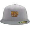 Flexfit 6210 Structured Flat Bill Fitted Hat Thumbnail