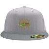 Flexfit 6210 Structured Flat Bill Fitted Hat Thumbnail
