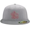 Flexfit 6210 Structured Flat Bill Fitted Hat Thumbnail