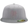 Flexfit 6210 Structured Flat Bill Fitted Hat Thumbnail