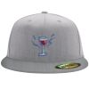 Flexfit 6210 Structured Flat Bill Fitted Hat Thumbnail