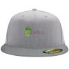Flexfit 6210 Structured Flat Bill Fitted Hat Thumbnail