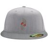 Flexfit 6210 Structured Flat Bill Fitted Hat Thumbnail