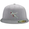 Flexfit 6210 Structured Flat Bill Fitted Hat Thumbnail