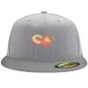 Flexfit 6210 Structured Flat Bill Fitted Hat Thumbnail