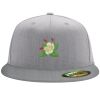 Flexfit 6210 Structured Flat Bill Fitted Hat Thumbnail