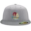 Flexfit 6210 Structured Flat Bill Fitted Hat Thumbnail