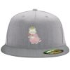 Flexfit 6210 Structured Flat Bill Fitted Hat Thumbnail