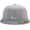 Flexfit 6210 Structured Flat Bill Fitted Hat Thumbnail