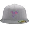 Flexfit 6210 Structured Flat Bill Fitted Hat Thumbnail