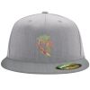 Flexfit 6210 Structured Flat Bill Fitted Hat Thumbnail