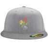 Flexfit 6210 Structured Flat Bill Fitted Hat Thumbnail
